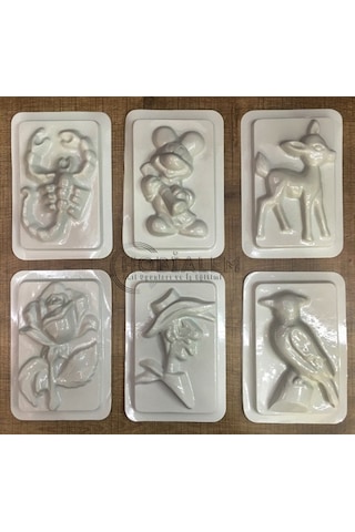 64 Adet. Alçı Kalıbı. 8 Farklı Model. Iş Eğitimi. Etkinlik Seti