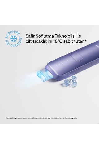 Air 3 Ipl Lazer Epilasyon Aleti Acısız Safir Buz Soğutma 700.000 Atım Deri Kutu Hediyeli - Mor