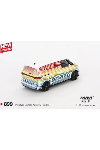 Mini Gt 899 Volkswagen Id. Buzz Prototype "rainbow" 1/64 Model Araba