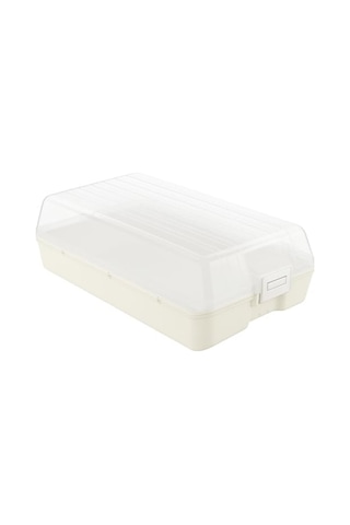 Şeffaf Kapaklı Buzdolabı Düzenleyici Kutu 32x18 Cm Pratik Gıda Organizeri 0