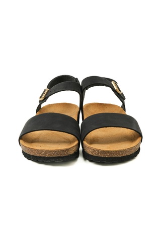 Sandalet Kadın 58h3 Frau Nabuk-v Leather Nero Null Siyah