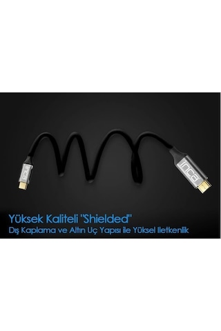 Inca Itch-02Tx Type-C To Hdmı 4K Altın Uçlu Kablo 2 Mt