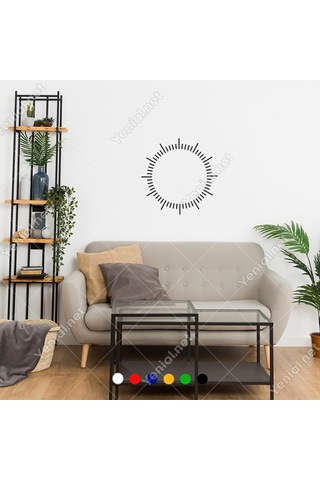 Saat Ve Zaman Çizgilerini Gösteren Çizelge Sticker (367516145)