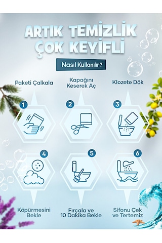 Çam Ferahlığı - Avantajlı Paket - 2 Kutu - 8 Paket - Tuvalet Klozet Temizleyici, Aktif Köpüklü