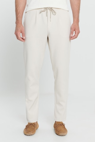 AC&Co / Altınyıldız Classics Erkek Bej Pamuklu Slim Fit Dar Kesim Yan Cepli Normal Bel Esnek Örme Pantolon Bej