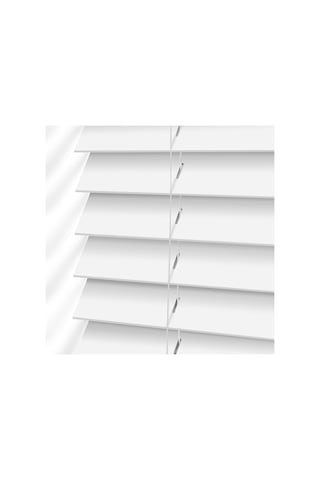 Ahşap Jaluzi Stor Perde Polywood 50 Mm Beyaz