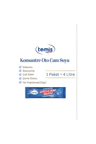 Silikonlu Oto Cam Suyu 1 Adet 4 Litre Oto Cam Suyu