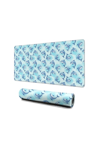 Dolphin Büyük Oyun Mouse Pad 31.5x15.7 Inch,masaüstü, Dizüstü Ve Kablosuz Fare İçin-a19