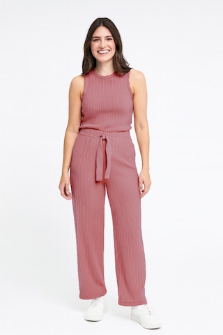 Bayan Pijama Altı Beli Lastikli Rahat Kalıp Gül Kurusu