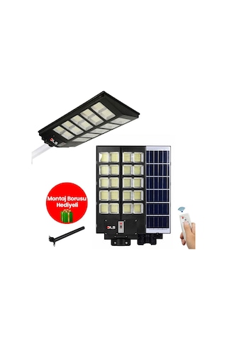 2'li Paket Dls 1000w Güneş Enerjili Solar Sokak Lambası Hareket Sensörlü Led Bahçe Aydınlatması