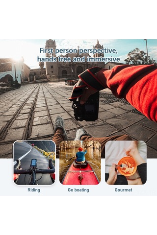Yaozixa Gopro Insta360 Djı İçin Manyetik Boyun Tutucu - Ön Perspektif Spor Kamerası Filmi İçin Uyumlu 12/11/10/9/8/7 Dahil