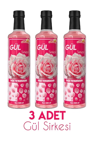 Güllüoğlu Gül Sirkesi X 3 Adet 525 Ml