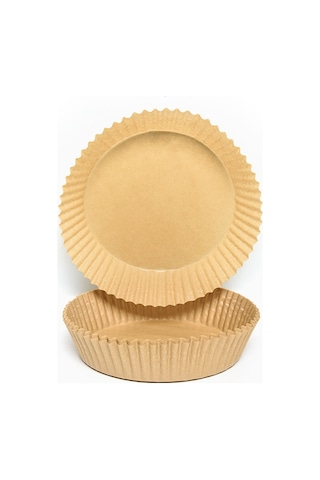 100 Adet Hava Fritöz Pişirme Kağıdı Gıda Yağı Emici Kağıt Kahverengi