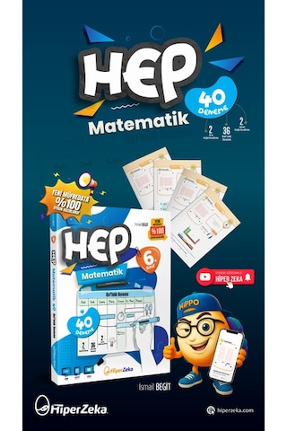 2026 6. Sınıf Haftalık Hep Matematik 40 Deneme İsmail Begit