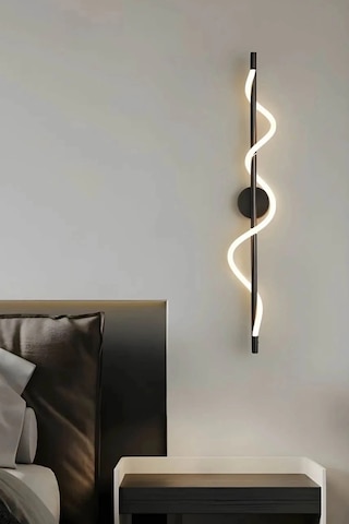 Yumuşak Boru Ledli Aplik Siyah Çok Renkli