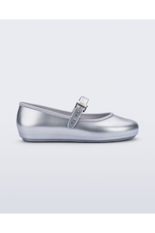 Mini Melissa Soft Ballerina Kız Çocuk Ayakkabı 36244 Gümüş