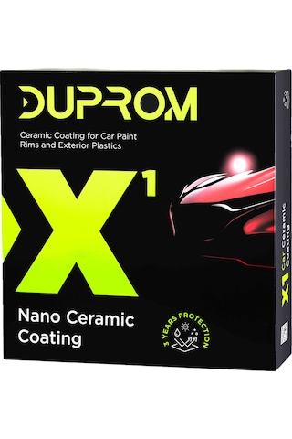 Duprom X1 Nano Seramik Kaplama | 9h Oto Boya Yüzey Koruyucu | Su ve Kir Itici | Ultra Parlaklık