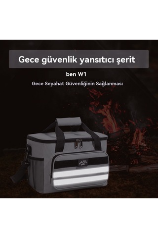 Büyük Kapasiteli Taze Tutma Piknik Sıcak Çantası-lacivert