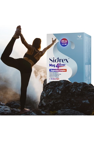 Sıdrex Mag4ever Magnezyum Ve Vitamin B6 İçeren Takviye Edici Gıda 60 Kapsul