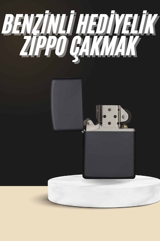 Erkeklere Özel Hediyelik Eşya Metalik Benzinli Çakmak Doldurulabilir - Xxuczzzbenzinlizippooooo-4
