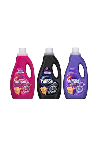Yumoş Sıvı Deterjan 1500 Ml Renkliler-siyahlar-tüm Renkliler 3 Lü Set 1500 ML