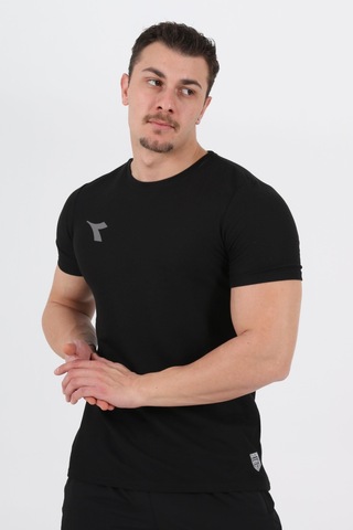 Diadora Alto Antrenman T-Shirt Siyah