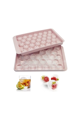 33 Hazneli Küre Buz Kalıbı 2 Adet Yeşil Ve Pembe