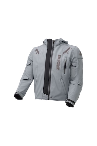4riders Rex Pro Korumalı Softshell Motosiklet Montu Gri