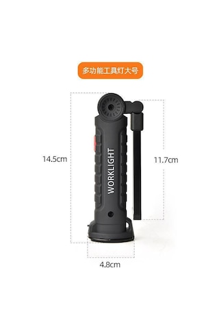 Lemestar Büyük Boy Çekirdekli Folding Led İş Lambası: Usb Şarjlı, Çadır Işığı, Araç Manyetik Feneri, Tamir Bakım Işığı W51 Çok Renkli