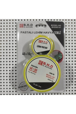 B.h.d Pastalı Lehim Havya Teli 40 Gr Tel 10 Gram Pasta Kalınlık 1.2 Mm Kod:bhd00141