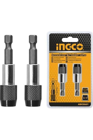 Ingco ABH20601 Bits Ucu Adaptörü Kilitli 2'li takım 60MM