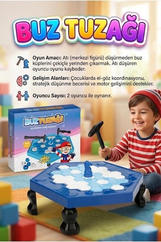 Buz Tuzağı Akıl Oyunu - Eğitici Eğlenceli Zeka Ve Strateji Oyunu