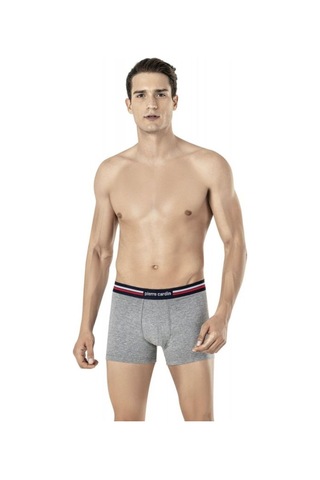 Pierre Cardin Erkek 3 Lü Multicolor Boxer Seti Laci-kırmızı-gri