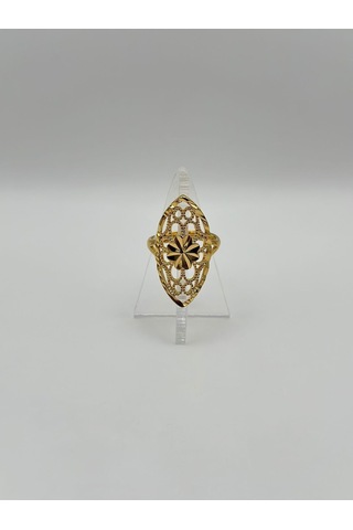 Arnes Jewelry Çelik 22 Ayar Altın Kaplama Ayarlanabilir Yüzük Ar497nes Gold