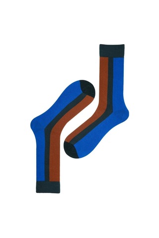 Desenli Erkek Soket Çorap-1851 Çok Renkli