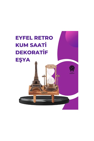 Ev Ofis Ve Kafeler İçin Retro Ahşap Kum Saati Dekorasyonu
