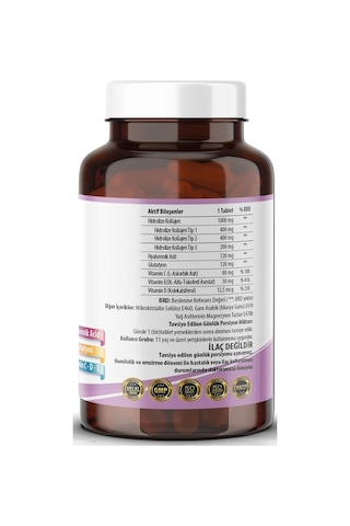 Ncs Collagen Kolajen 1000 Mg 90 Tablet Tip 1 - 2 - 3 Glutatyon