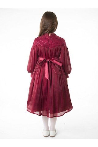 Xo Kids Kız Çocuk Elbise 11-14 Yaş 1228 Bordo