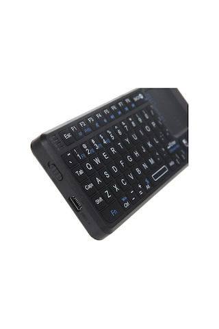 Rii Mini X1 Taşınabilir 2.4g Kablosuz Klavye Dokunmatik Yüzey Pc Dizüstü Bilgisayar Akıllı Tv Siyah