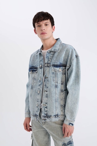 Defacto %100 Pamuk Oversize Geniş Kalıp Jean Ceket E1006ax25spnm39 Mavi-nm39
