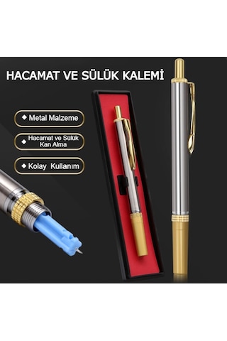 Devix Tekli Lanset Kalemi Delme Kalemi Hacamat Kalemi Sülük Kalemi Metal