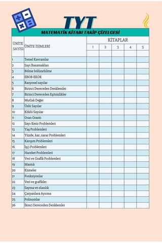 Hedef Üniversite Sayısal Öğrencileri İçin Planlama Defteri-benim Hikayem Kahverengi