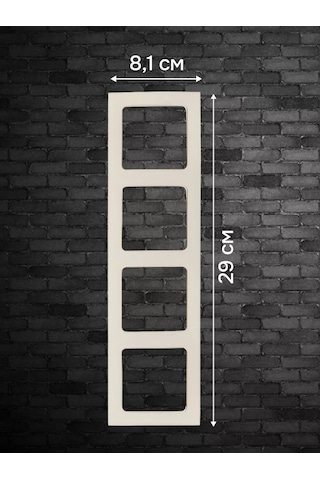 Ekf Stockholm 4'lü Beyaz Priz Ve Anahtar Çerçevesi 252806873