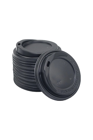 14-16 Oz Sıcak Kapak Siyah 3,20 Gr 90 Mm Çap 100 Adet