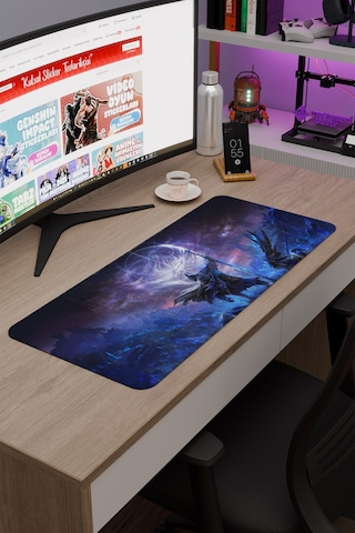 Elden Ring Kaymaz Dikişli Kauçuk Oyuncu Mousepad V1 - 70x30 Xl Gaming Mouse Pad Fare Altlığı