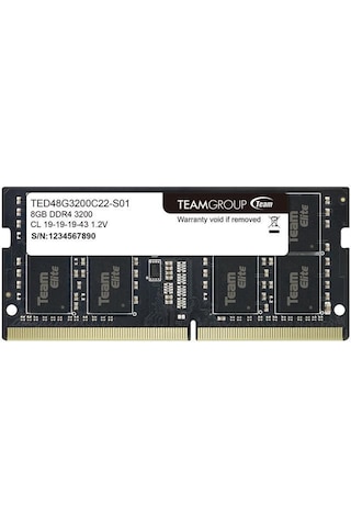Team Elite TED48G3200C22-S01 8 GB DDR4 3200 MHz CL22 Notebook Ram