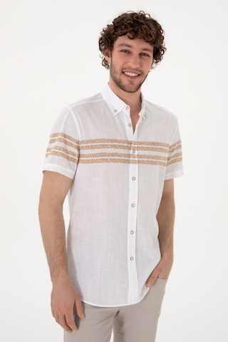 U.s. Polo Assn. Erkek Camel Gömlek Kısa Kollu 50305921-vr015 Camel