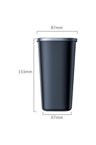 Basit Araba Çöp Kutusu Çöp Torbalı Otomobil Depolama Kutusu Siyah