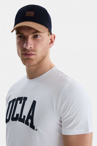 Ucla Culver Beyaz Bisiklet Yaka Baskılı Standard Fit Erkek Tshirt Beyaz