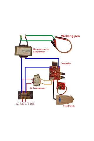 Kangvka Ny-d01 Dijital Gösterimli Pano: 100a Akım Ve Zaman Ayarlı, Dıy Kaynak Makinesi Kontrol Cihazı Monoçip Tabanlı